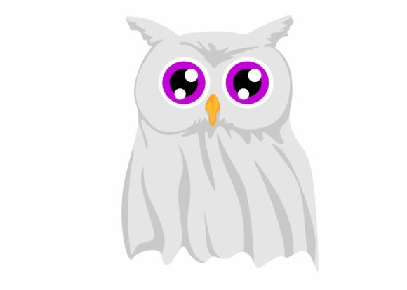 Cute Ghost Owl SVG: Halloween SVG