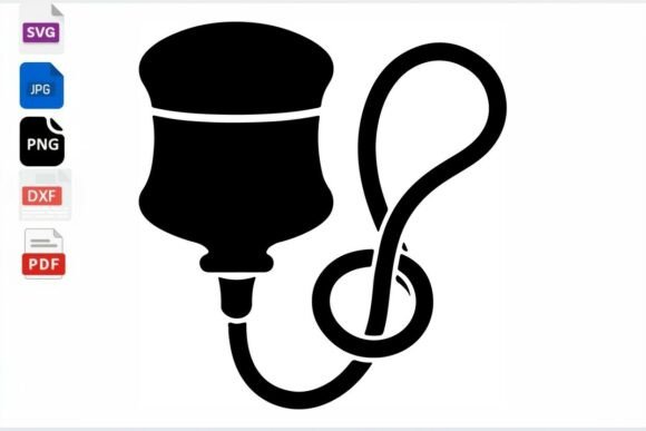 IV Bag Drip SVG Cut File Medical Health