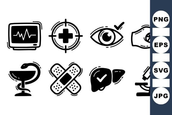 Medical Health Icon Set SVG