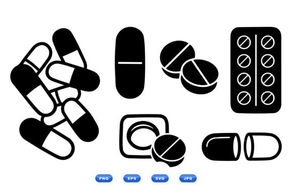 Medical Pill Icon Collection