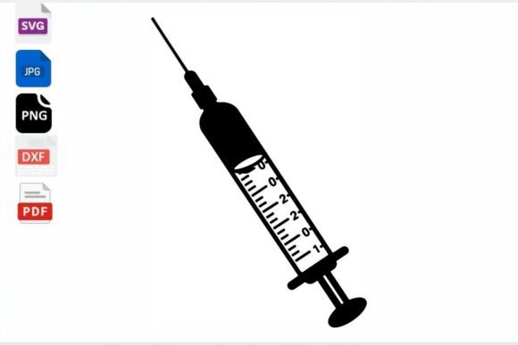 Syringe SVG Vector Medical Clip Art
