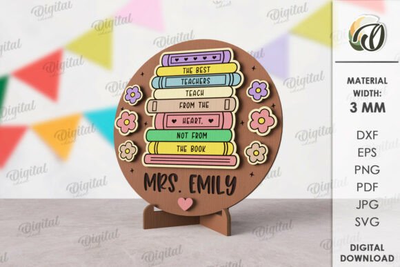 Teacher Table Decor Laser Cut