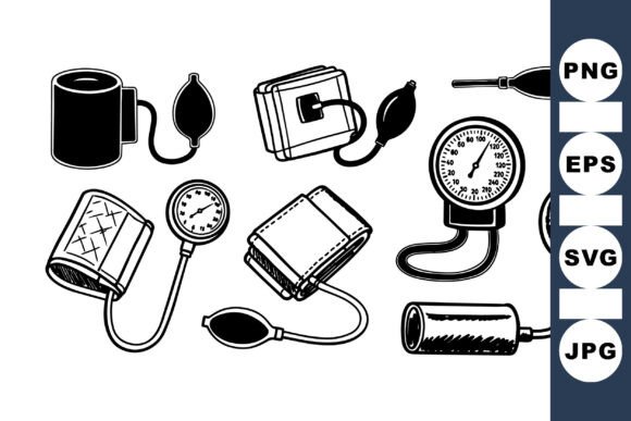 Vintage Medical Equipment Clipart Set