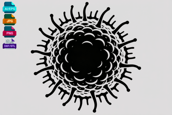 Virus SVG, Bacteria Clipart, Medical